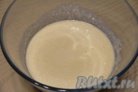 Пробить массу погружным блендером.