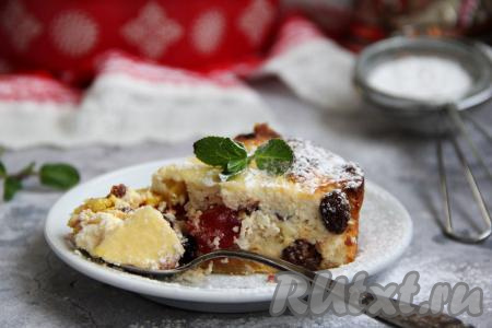 Творожная запеканка без муки, манки и крахмала