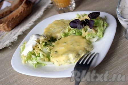 Запеканка с сельдереем и китайской капустой