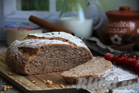 Хлеб с грецкими орехами