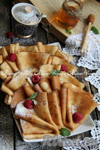 Всего у меня получилось 15 блинов диаметром 20 сантиметров.