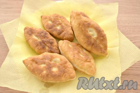 Пирожки получились вкусными, пышными, сытными, румяными.