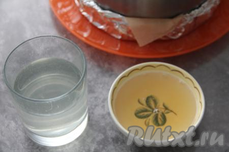 Желатин, набухший в ананасовом соке, прогреть на среднем огне, постоянно помешивая, до растворения всех кристаллов желатина, не доводя до кипения. Затем снять желатиновую смесь с огня, соединить со 100 миллилитрами ананасового сока, перемешать.&nbsp;