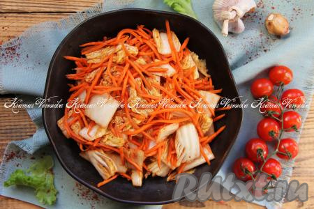 Пекинская капуста с морковью по-корейски