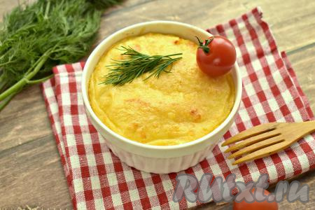 Запеканка из картофельного пюре с сыром