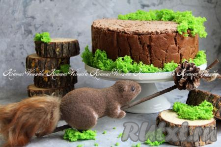 Вот такой шикарный тортик получился.