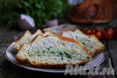 Заливной пирог с курицей и картошкой в духовке