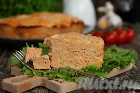 Куриный пудинг в духовке