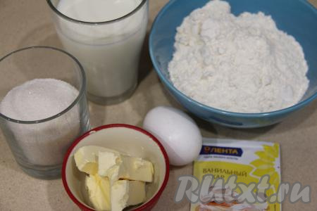 Пока застывает суфле, испечём венские вафли. Вот такой набор ингредиентов нам потребуется.