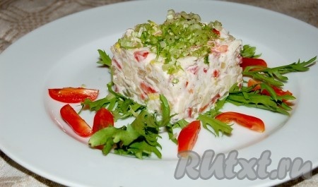 Салат из вареной трески