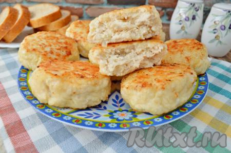 А вот как выглядит куриная котлетка в разломе, угощайтесь!