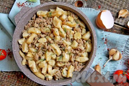 Галушки с фаршем