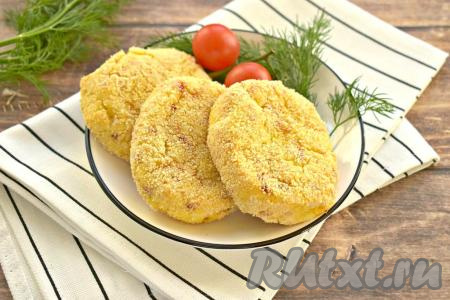 Котлеты из картофельного пюре в духовке