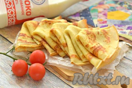 Очень вкусные, нежные, мягкие, блины, замешанные на минералке и молоке, к столу подаём со сметаной, мёдом или любимым сладким соусом.