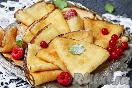 Блины на йогурте и молоке