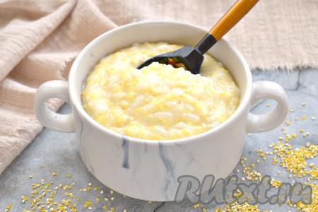 Вкусная, аппетитная, нежная рисово-кукурузная каша станет отличным блюдом для всей семьи!