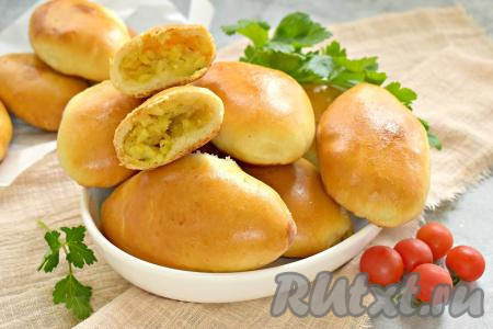 Постные пирожки с картошкой в духовке