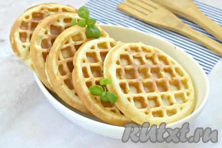 Вафли на дрожжах в электровафельнице