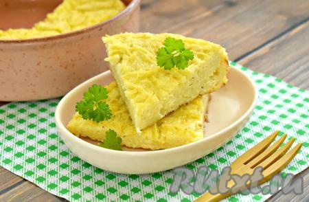 Запеканка из вермишели с молоком и яйцом в духовке