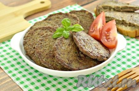Классический рецепт печёночных котлет из куриной печени на сковороде