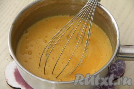 Перемешать курд до полного растворения масла.&nbsp;