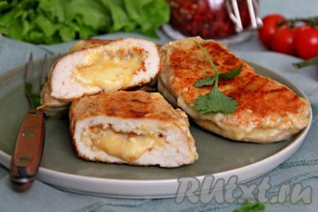 Куриные кармашки с сыром