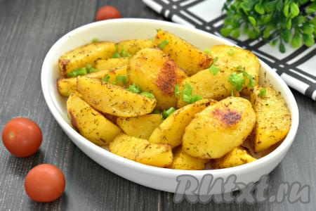Картофель по-деревенски из варёной картошки