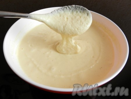 Перемешать до однородного состояния, чтобы не было комочков.