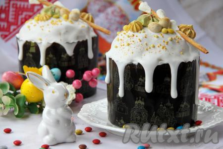 Вот такие красивые куличи получились.