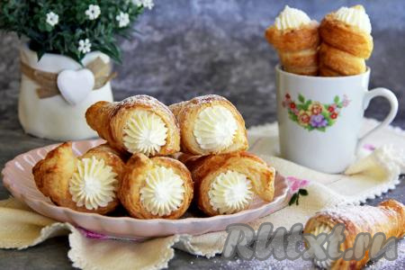 Очень вкусные и нежные трубочки получились.&nbsp;