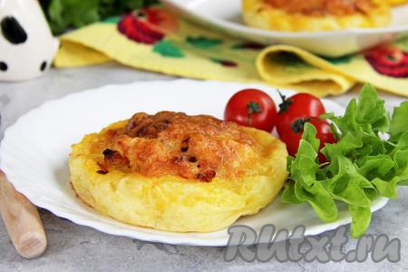Картофельные гнёзда с курицей 