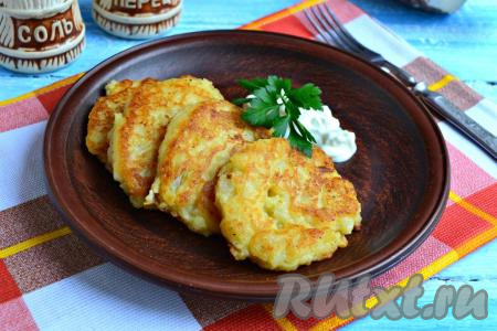 Рецепт оладий из картофельного пюре