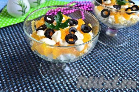 Салат с апельсинами и сыром