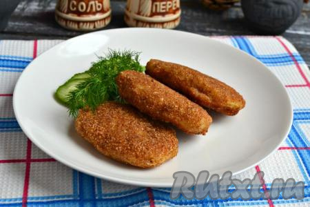 Рыбные котлеты из хека