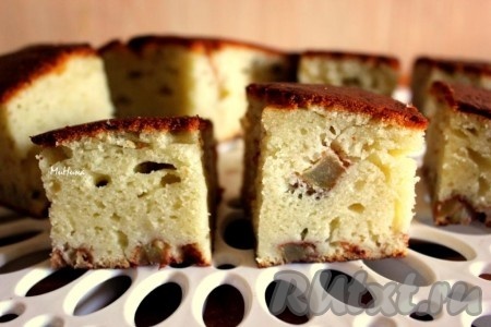 Кефирный пирог с яблоками