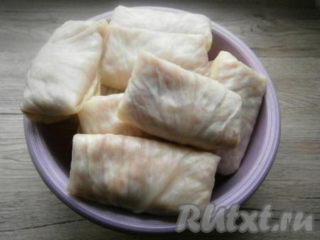 Таким образом сформировать все голубцы.