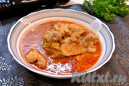 Подлива из свинины в мультиварке