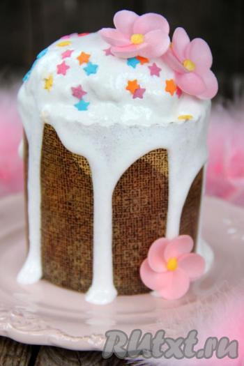 Вот такие красивые и вкусные куличики получились.