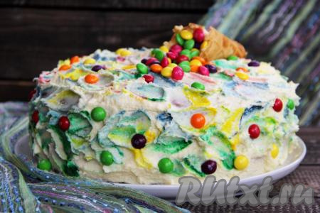 Рецепт бисквитного торта с чиз кремом