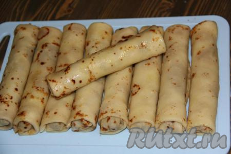 Вот такие трубочки у меня получились.