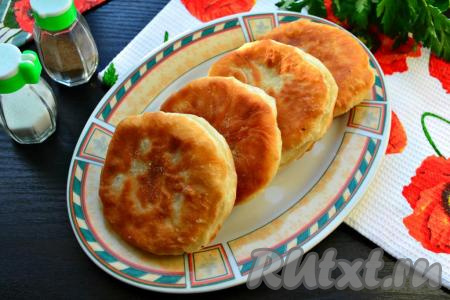 Жареные беляши с мясом