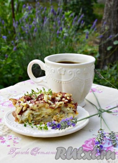 Рецепт пирога с яблоками и орехами 