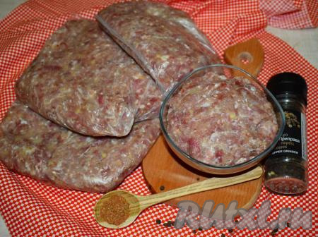 Рецепт фарша для заморозки