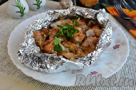 Куриное филе кусочками в духовке