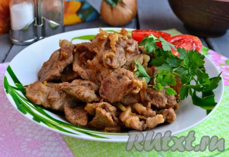 Жареная свиная грудинка