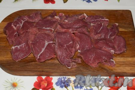 Нарезаем на кусочки средней величины.