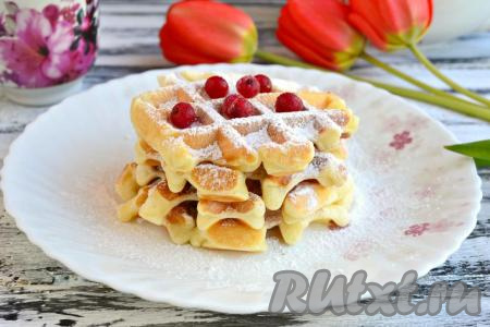 Венские вафли на кефире