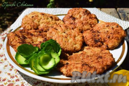 Отбивные из свиного фарша на сковороде