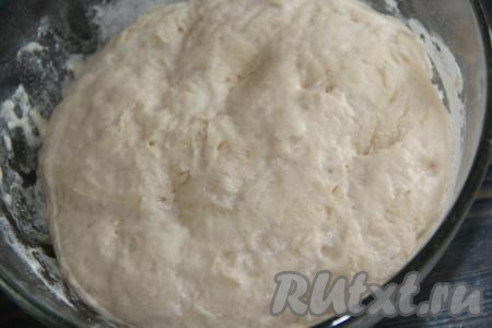 По прошествии времени опара должна&nbsp;увеличиться в два-три раза.