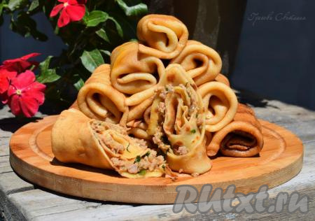 Мясная начинка из фарша для блинов